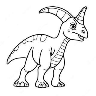 Pagina Para Colorear De Parasaurolophus 38666-32144