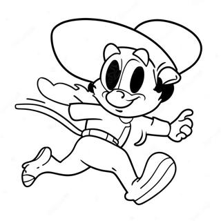 Pagina Para Colorear De Speedy Gonzales Corriendo Rapido 38767-32223