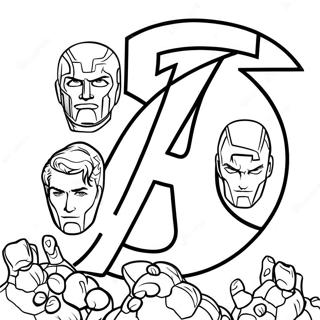 Pagina Para Colorear Del Logo De Los Cuatro Fantasticos 38926-32346