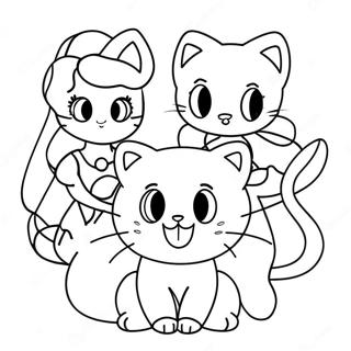 Tokyo Mew Mew Páginas Para Colorear