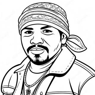 Pagina Para Colorear De Personaje Cholo Con Bandana 39088-32466