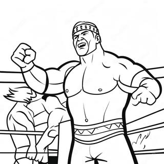 Pagina Para Colorear De Superestrellas De Wwe En Accion 39188-32542