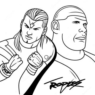 Pagina Para Colorear De Superestrellas De Wwe En Accion 39188-32543