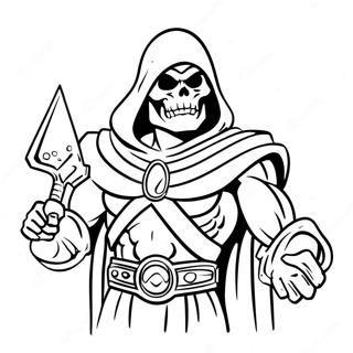 Pagina Para Colorear De Skeletor Con Su Espada 39228-32581