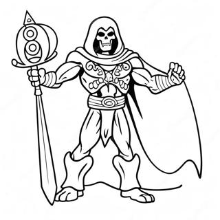 Pagina Para Colorear De Skeletor Con Su Espada 39228-32584