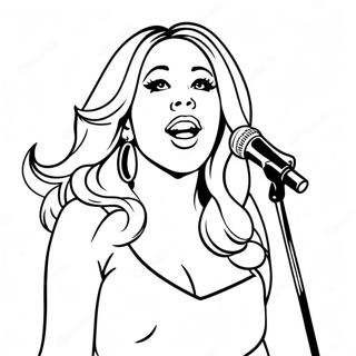 Pagina Para Colorear De Mariah Carey Cantando En El Escenario 39378-32690