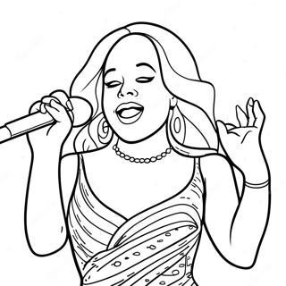 Pagina Para Colorear De Mariah Carey Cantando En El Escenario 39378-32692