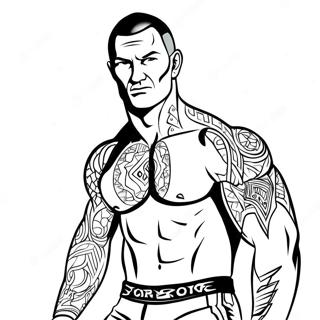 Pagina Para Colorear De Randy Orton En Accion 39388-32702