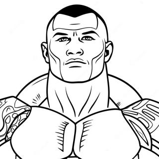 Pagina Para Colorear De Randy Orton En Accion 39388-32703