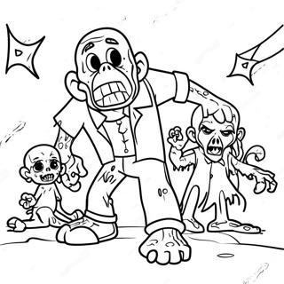 Pagina Para Colorear De Disney Zombies 39397-32698