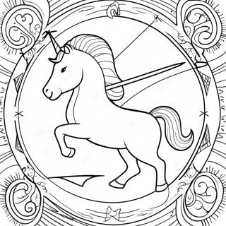 Pagina Para Colorear Del Signo Zodiacal Sagitario 39537-32817