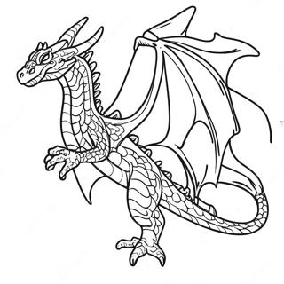 Pagina Para Colorear De Dragon De Agua Majestuoso Volando 39628-32889