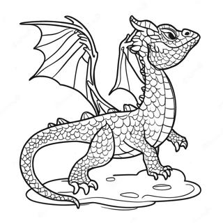 Pagina Para Colorear De Dragon De Agua Majestuoso Volando 39628-32892