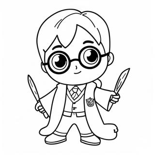 Pagina Para Colorear De Harry Potter Chibi 39637-32894