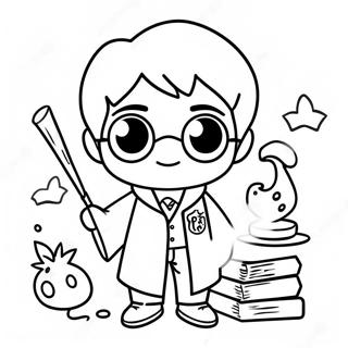 Pagina Para Colorear De Harry Potter Chibi 39637-32896