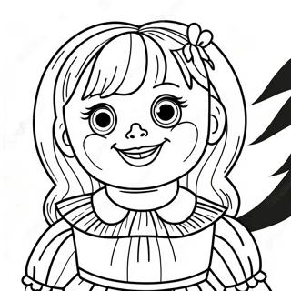 Pagina Para Colorear De La Muneca Annabelle Espeluznante 39668-32921