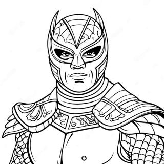 Pagina Para Colorear De Dominik Mysterio 39887-33094