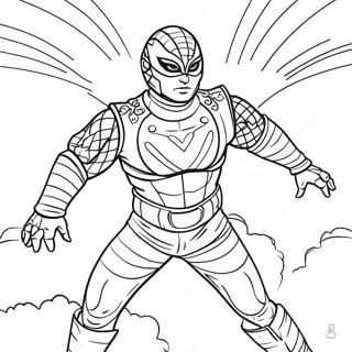 Pagina Para Colorear De Dominik Mysterio En Accion 39888-33087