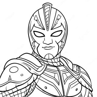 Pagina Para Colorear De Dominik Mysterio En Accion 39888-33088