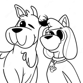 Pagina Para Colorear De Scooby Doo Y Shaggy Groovy 39918-33123