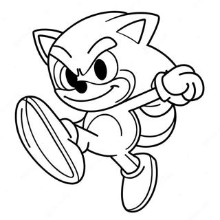 Pagina Para Colorear De Sonic El Erizo Corriendo Rapido 3991-3230