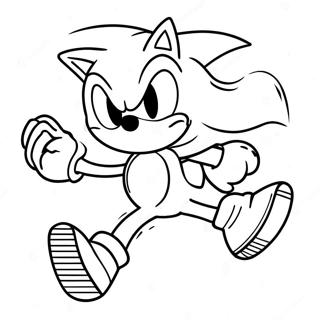 Pagina Para Colorear De Sonic El Erizo Corriendo Rapido 3991-3232