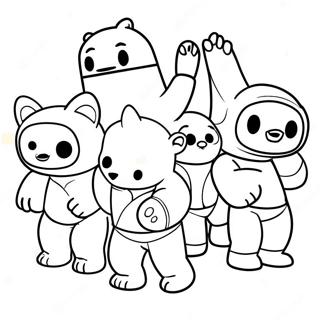 Bestias De Pandilla Páginas Para Colorear