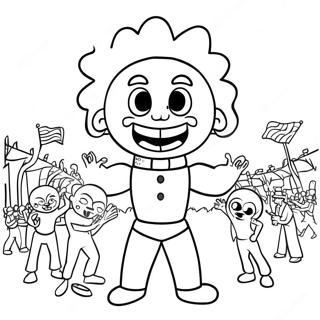 Pagina Para Colorear Escena Del Festival Zozobra 40058-33225