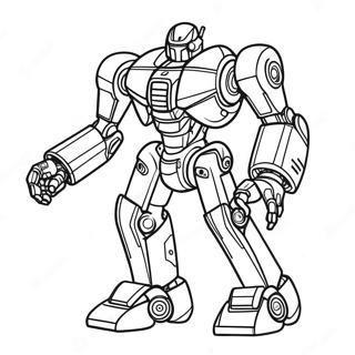 Pagina Para Colorear Robot Mecha Futurista 40068-33233