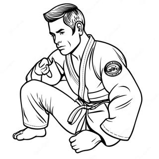 Jiu Jitsu Páginas Para Colorear