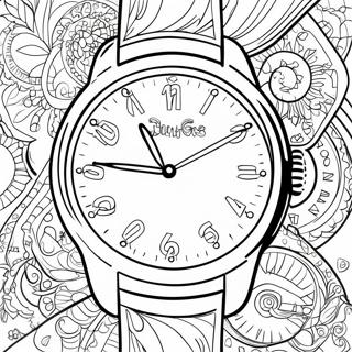 Pagina Para Colorear Reloj 40117-33271