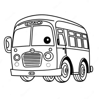 Pagina Para Colorear Tayo El Autobus Pequeno 40127-33279