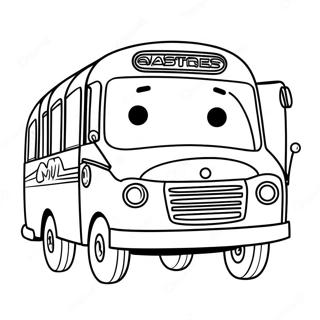 Pagina Para Colorear De Tayo El Pequeno Autobus Con Amigos 40128-33283