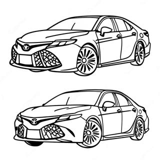 Toyota Camry Páginas Para Colorear