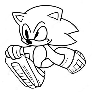 Pagina Para Colorear De Sonic El Erizo En Accion 40198-33333