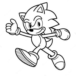 Pagina Para Colorear De Sonic El Erizo En Accion 40198-33334