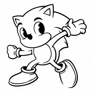 Pagina Para Colorear De Sonic El Erizo En Accion 40198-33335