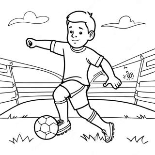 Pagina Para Colorear De Aaron Jugando Futbol 40298-33414