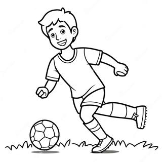 Pagina Para Colorear De Aaron Jugando Futbol 40298-33416