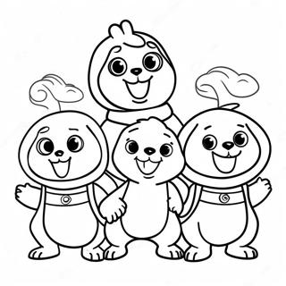 Pagina Para Colorear De Aventura Del Equipo Wonder Pets 40388-33479