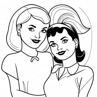 Betty Y Veronica Páginas Para Colorear