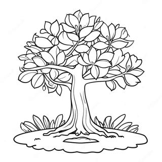 Pagina Para Colorear Del Arbol Magnolia En Mississippi 40488-33562