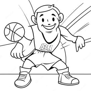 Emocionante Juego De Baloncesto Pagina Para Colorear 40709-33729