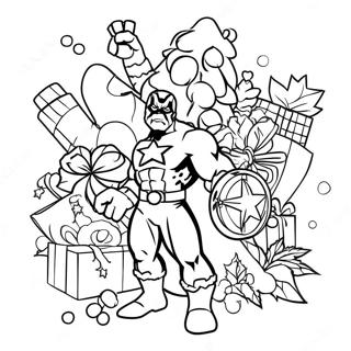 Pagina Para Colorear De Navidad De Marvel 40728-33735