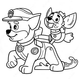 Rastreador De Paw Patrol Páginas Para Colorear