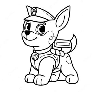 Paw Patrol Tracker Pagina Para Colorear 40748-33755