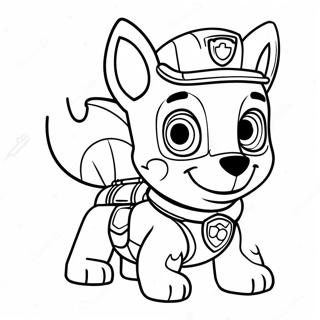 Paw Patrol Tracker Pagina Para Colorear 40748-33756