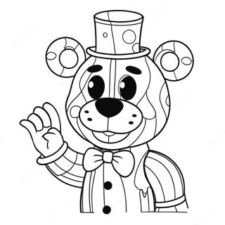 Freddy De Funtime Páginas Para Colorear