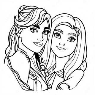 Pagina Para Colorear De Mal Evie Descendants 3 40858-33847