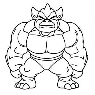 Machamp Páginas Para Colorear